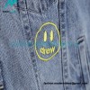Drew House - Old Denim Jacket With Smiley Face Pattern Washed