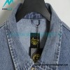 Drew House - Old Denim Jacket With Smiley Face Pattern Washed
