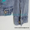 Drew House - Old Denim Jacket With Smiley Face Pattern Washed