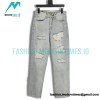 Drew House - 20ss Smiling Face Broken Holes In Washed Embroidered Jeans