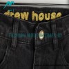 Drew House - 20ss Smiling Face Broken Holes In Washed Embroidered Jeans
