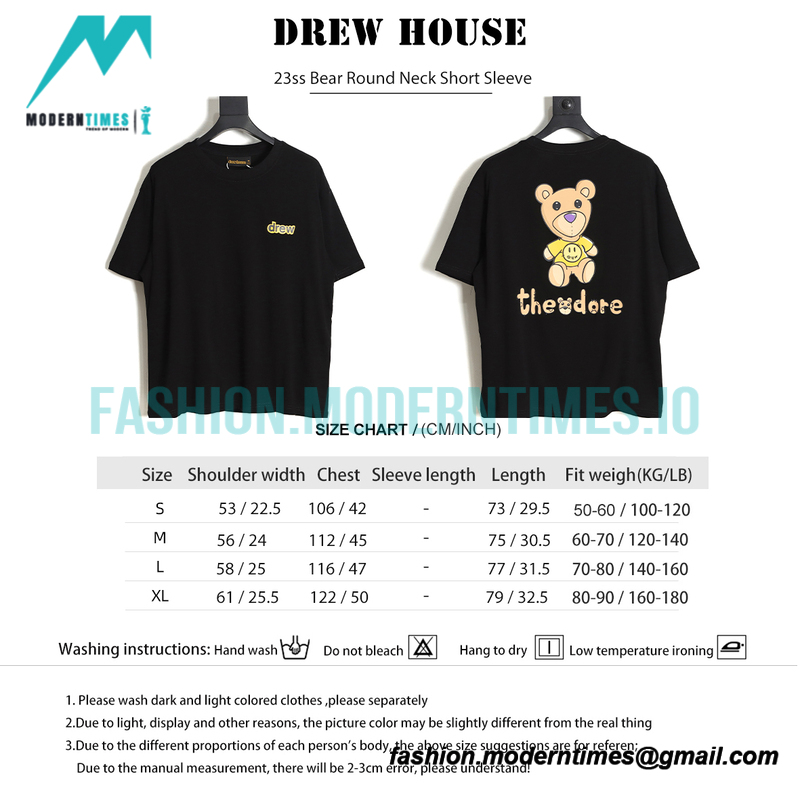 Drew House - 23ss Bear Round Neck Short Sleeve