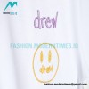 Drew House - Smiley Face Embroidered Short-sleeved T-shirt