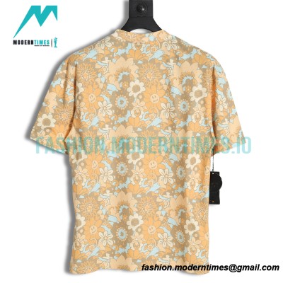  Drew House - Smiley Face Floral Bear Print Round Neck Short Sleeve