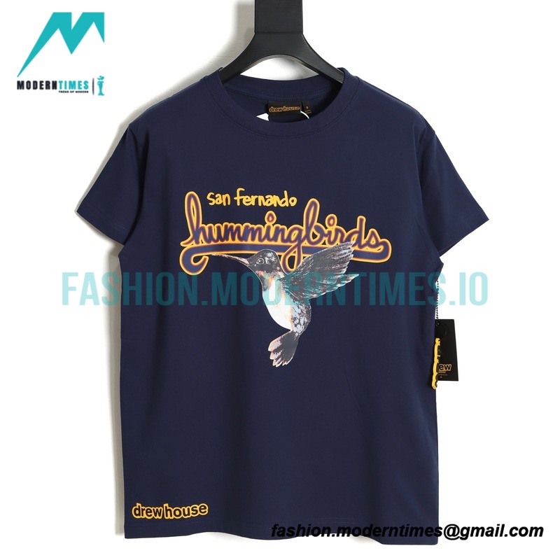 Drew House - Hummingbird Print Round Neck Short Sleeve
