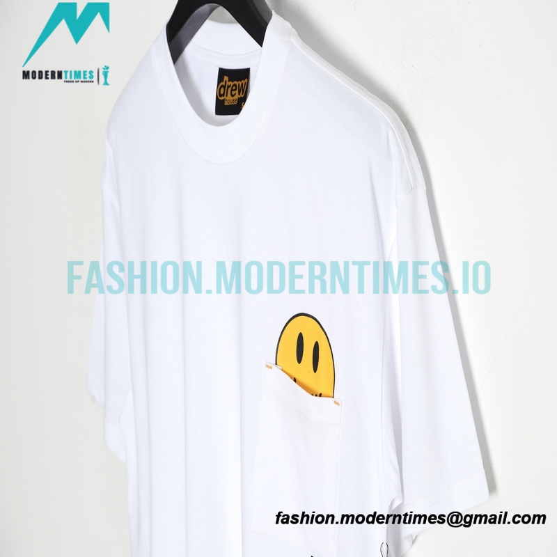 Drew House - Smiley Face Printed Short-sleeved T-shirt