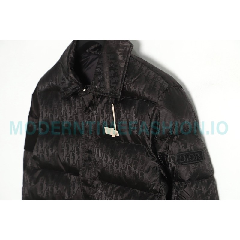 Dior - 20FW Full Print Dark Print Presbyte Lapel Down Jacket