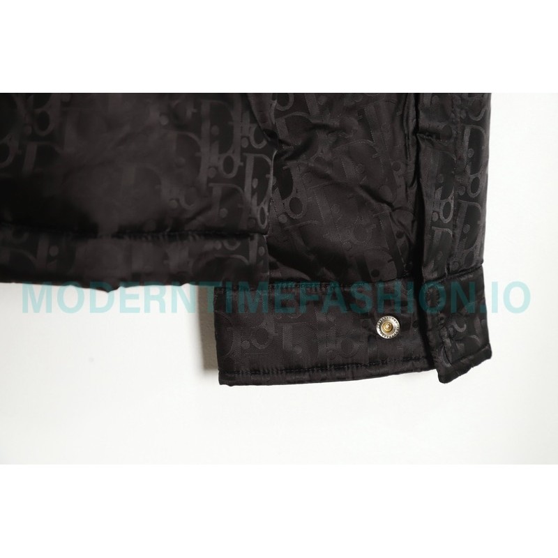 Dior - 20FW Full Print Dark Print Presbyte Lapel Down Jacket