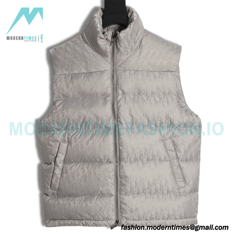 Dior - 20FW Full Print Dark Print Presbyte Down Vest