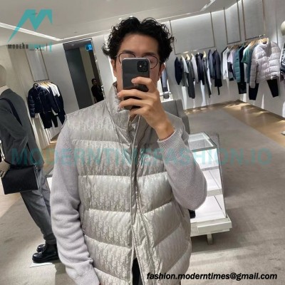 Dior - 20FW Full Print Dark Print Presbyte Down Vest