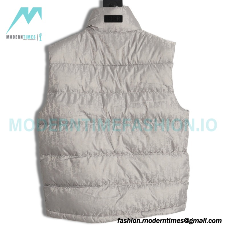 Dior - 20FW Full Print Dark Print Presbyte Down Vest