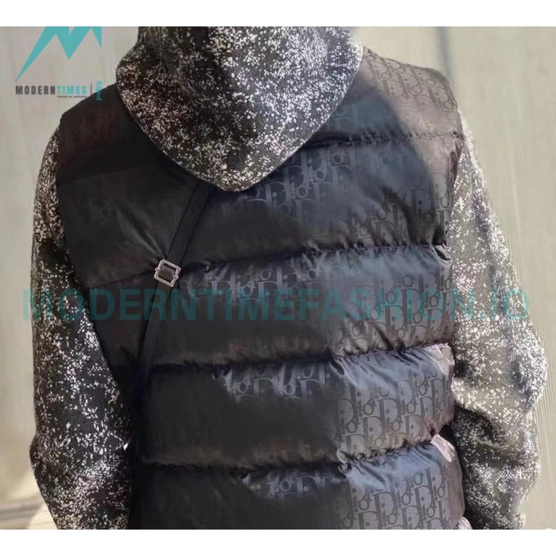 Dior - 20FW Full Print Dark Print Presbyte Down Vest