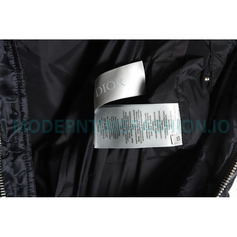 Dior - 20FW Full Print Dark Print Presbyte Down Jacket
