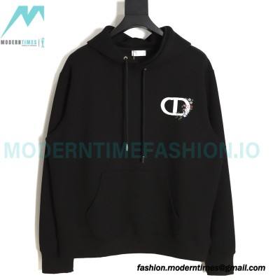 Dior - 23FW CD Floral Embroidery Air Cotton Hoodie