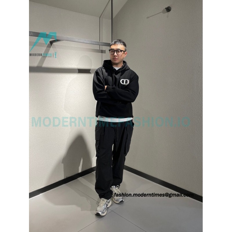 Dior - 23FW CD Floral Embroidery Air Cotton Hoodie
