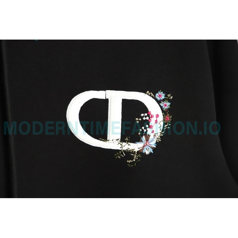 Dior - 23FW CD Floral Embroidery Air Cotton Hoodie