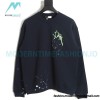 Dior - Splash Ink Embroidery Logo Round Neck Hoodie