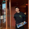 Dior - Splash Ink Embroidery Logo Round Neck Hoodie