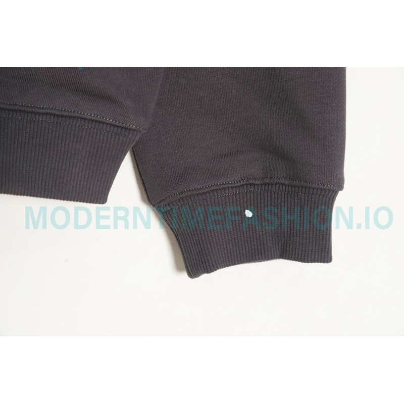 Dior - Splash Ink Embroidery Logo Round Neck Hoodie