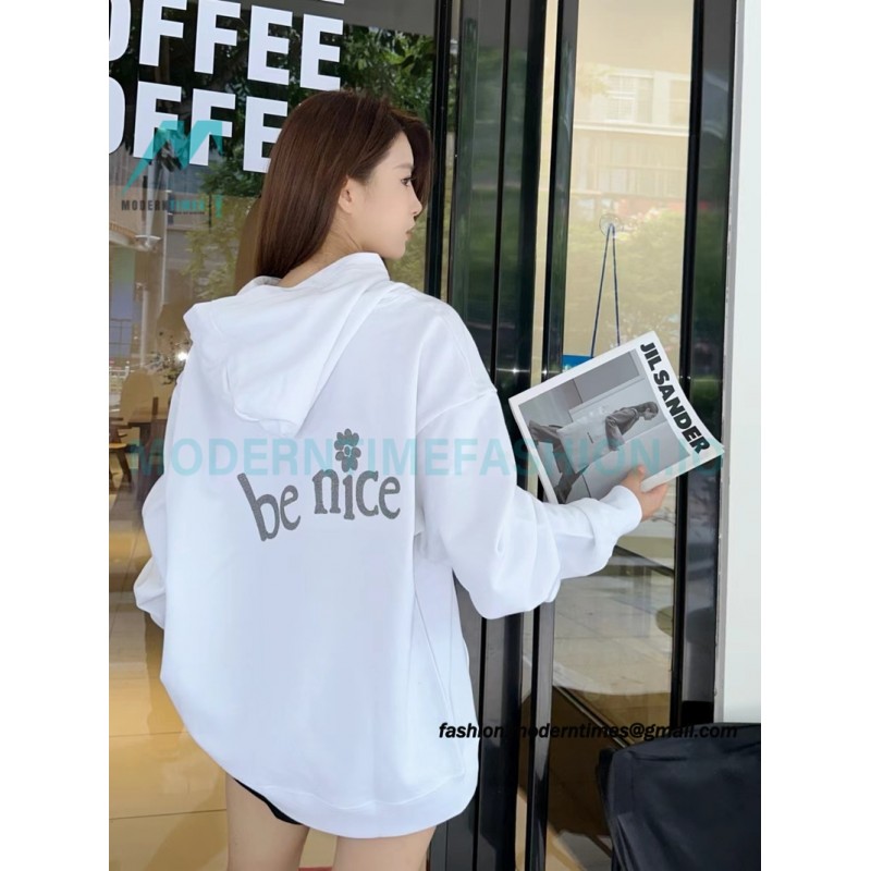 Dior - Erl Embroidered Floral Letter Cotton Hoodie