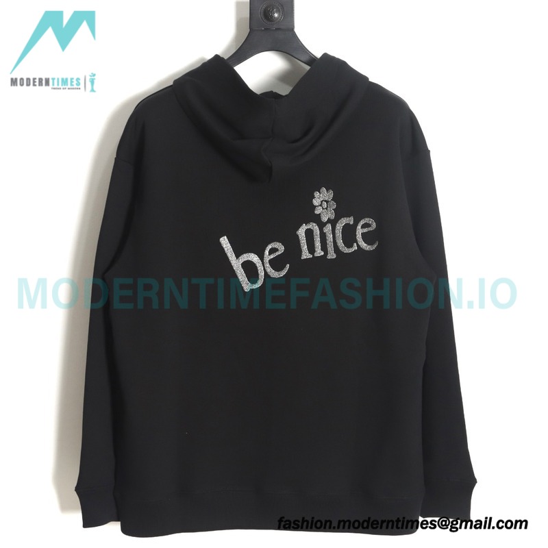 Dior - Erl Embroidered Floral Letter Cotton Hoodie
