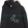 Dior - Erl Embroidered Floral Letter Cotton Hoodie