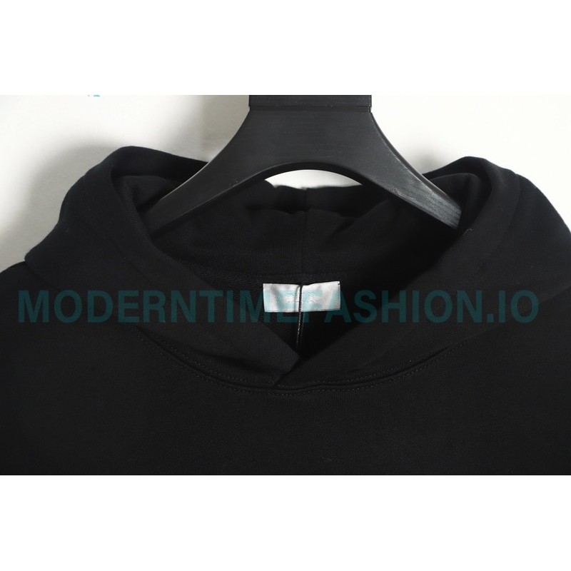 Dior - Erl Embroidered Floral Letter Cotton Hoodie