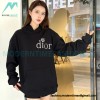 Dior - Erl Embroidered Floral Letter Cotton Hoodie