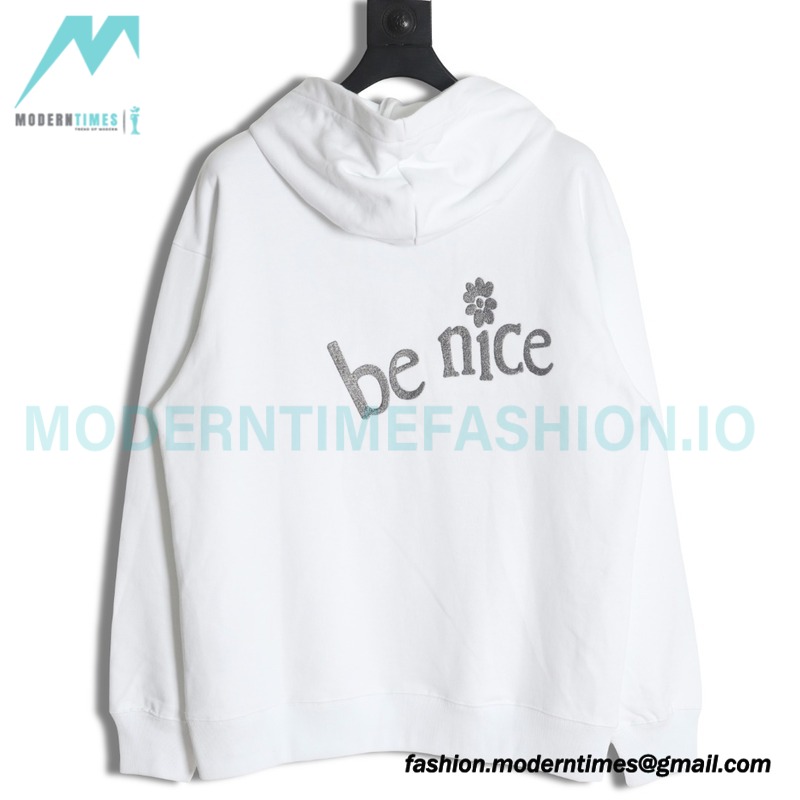 Dior - Erl Embroidered Floral Letter Cotton Hoodie