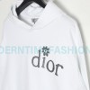 Dior - Erl Embroidered Floral Letter Cotton Hoodie