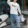 Dior - CD Floral Letter Logo Three-dimensional Embroidery Round Neck Hoodie