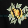 Dior - CD Floral Letter Logo Three-dimensional Embroidery Round Neck Hoodie