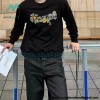 Dior - CD Floral Letter Logo Three-dimensional Embroidery Round Neck Hoodie