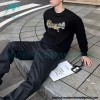 Dior - CD Floral Letter Logo Three-dimensional Embroidery Round Neck Hoodie