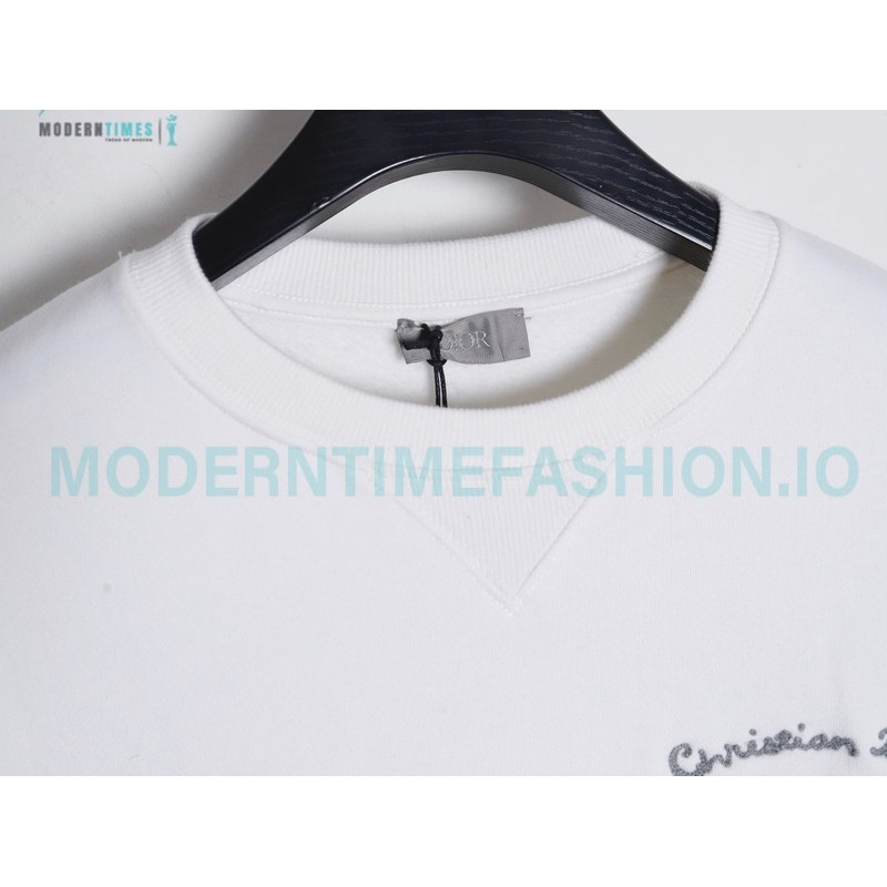 Dior - Back Embroidered Crewneck Hoodie 