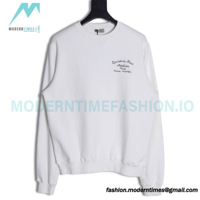 Dior - Back Embroidered Crewneck Hoodie 