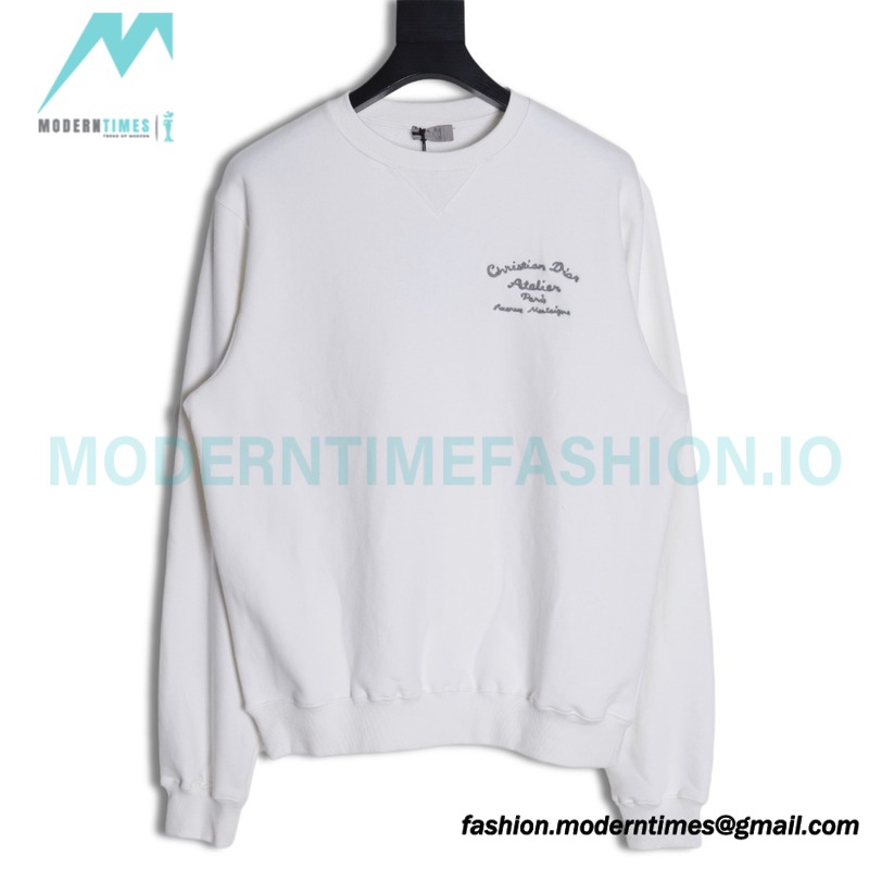 Dior - Back Embroidered Crewneck Hoodie 