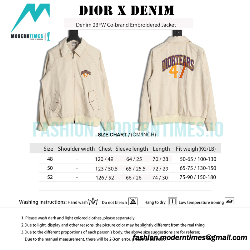 Dior - Denim 23FW Co-brand Embroidered Jacket