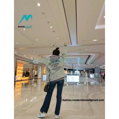 Dior - Vertical Strip Front And Back Embroidered Baseball Jacket 