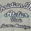 Dior - Vertical Strip Front And Back Embroidered Baseball Jacket 