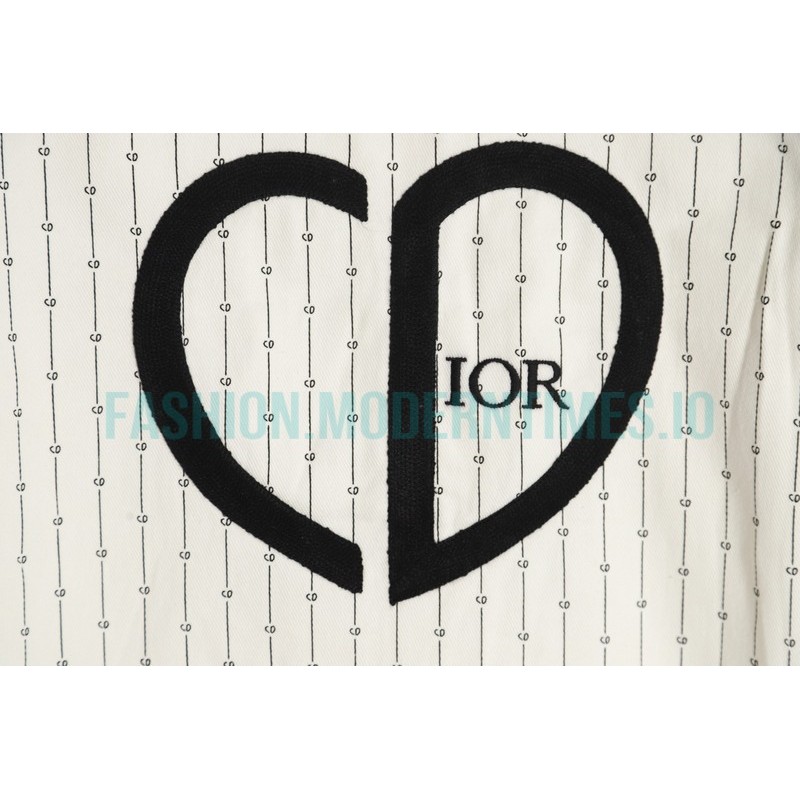 Dior - 22FW Striped Jacket Covered With Hearts