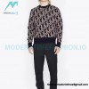 Dior - 22 New Full Print Jacquard Crewneck Sweater