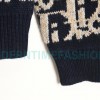 Dior - 22 New Full Print Jacquard Crewneck Sweater