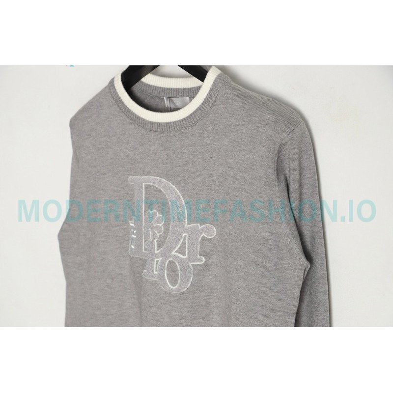 Dior - 23ss Sunflower Flock logo Crew-neck Sweater