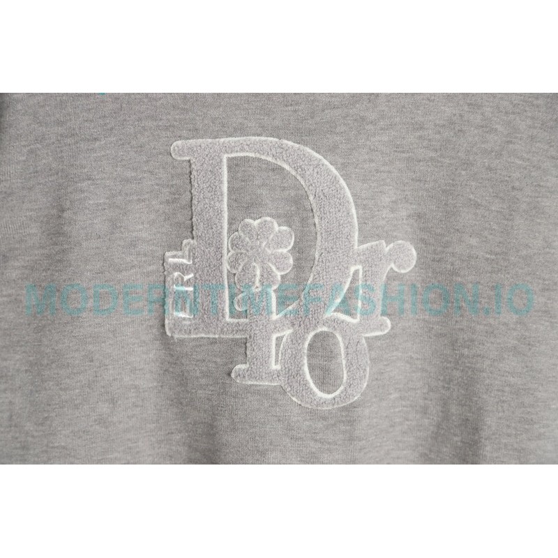 Dior - 23ss Sunflower Flock logo Crew-neck Sweater