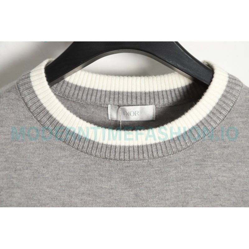 Dior - 23ss Sunflower Flock logo Crew-neck Sweater