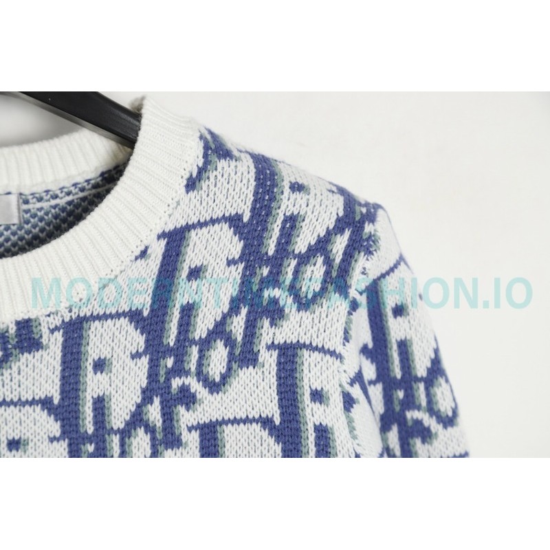 Dior - 23ss Full Print Presbytery Knit Sweater