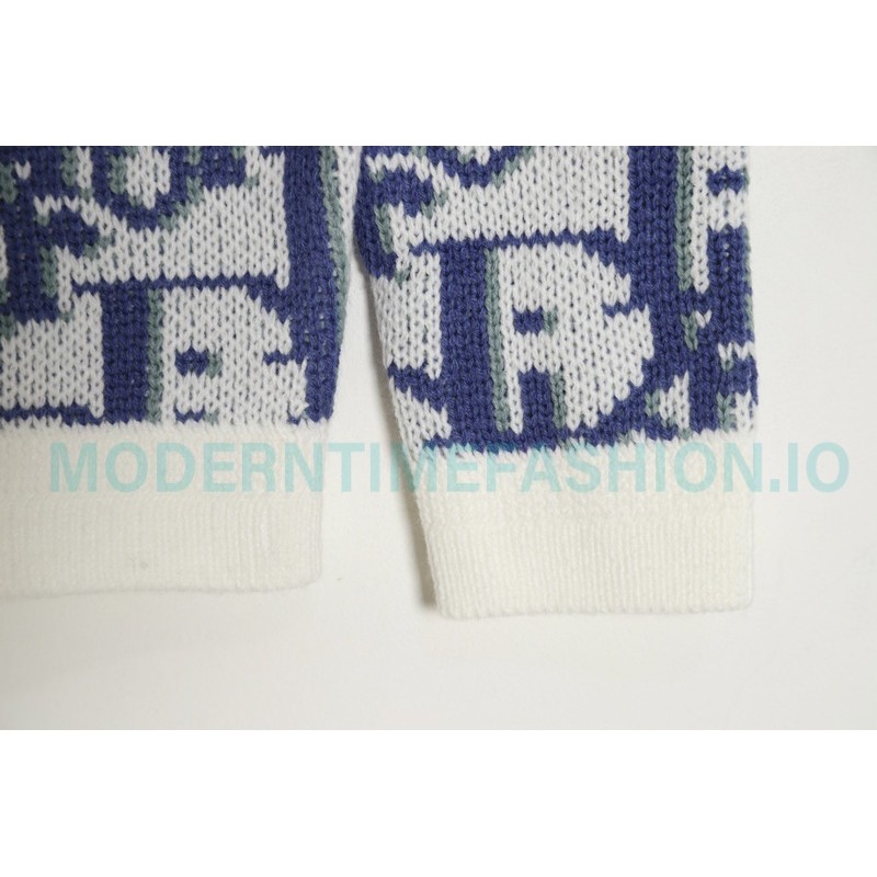 Dior - 23ss Full Print Presbytery Knit Sweater