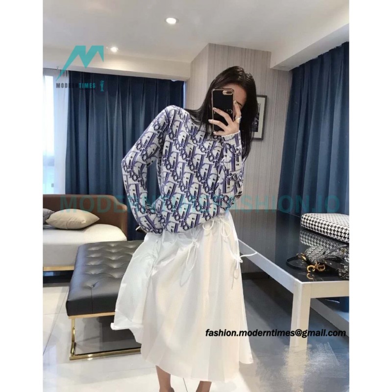 Dior - 23ss Full Print Presbytery Knit Sweater