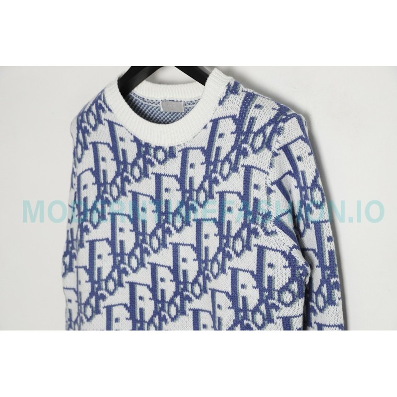 Dior - 23ss Full Print Presbytery Knit Sweater